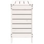 vidaXL Gartenhocker Weiß 62x31,5x52 cm Massivholz Kiefer vidaXL Gartenhocker Weiß 62x31,5x52 cm Massivholz Kiefer