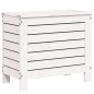 vidaXL Gartenhocker Weiß 62x31,5x52 cm Massivholz Kiefer vidaXL Gartenhocker Weiß 62x31,5x52 cm Massivholz Kiefer