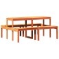 vidaXL Picknicktisch Wachsbraun 160x134x75 cm Massivholz Kiefer vidaXL Picknicktisch Wachsbraun 160x134x75 cm Massivholz Kiefer