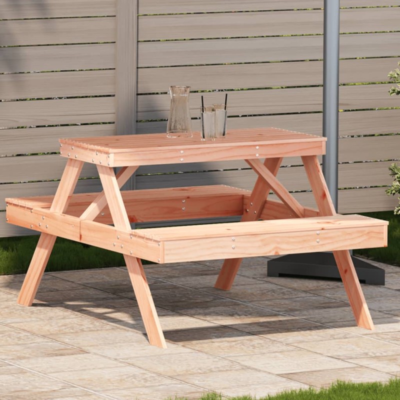 vidaXL Picknicktisch 105x134x75 cm Massivholz Douglasie vidaXL Picknicktisch 105x134x75 cm Massivholz Douglasie