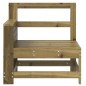 vidaXL Gartensofa mit Armlehne und Beistelltisch Kiefernholz vidaXL Gartensofa mit Armlehne und Beistelltisch Kiefernholz
