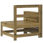 vidaXL Gartensofa mit Armlehne und Beistelltisch Kiefernholz vidaXL Gartensofa mit Armlehne und Beistelltisch Kiefernholz