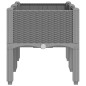 vidaXL Pflanzkasten mit Beinen Hellgrau 80x40x42 cm PP vidaXL Pflanzkasten mit Beinen Hellgrau 80x40x42 cm PP