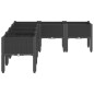 vidaXL Pflanzkasten mit Beinen Schwarz 160x120x42 cm PP vidaXL Pflanzkasten mit Beinen Schwarz 160x120x42 cm PP