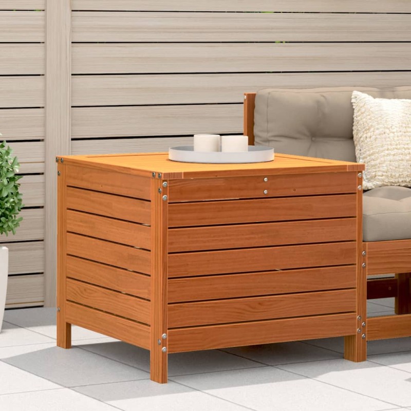 vidaXL Gartenhocker Wachsbraun 62x63,5x53,5 cm Massivholz Kiefer vidaXL Gartenhocker Wachsbraun 62x63,5x53,5 cm Massivholz Kiefer