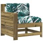 vidaXL Gartensofa mit Armlehne und Kissen Kiefernholz Imprägniert vidaXL Gartensofa mit Armlehne und Kissen Kiefernholz Imprägniert