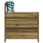 vidaXL Gartensofa mit Armlehne und Kissen Kiefernholz Imprägniert vidaXL Gartensofa mit Armlehne und Kissen Kiefernholz Imprägniert