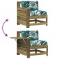 vidaXL Gartensofa mit Armlehne und Kissen Kiefernholz Imprägniert vidaXL Gartensofa mit Armlehne und Kissen Kiefernholz Imprägniert