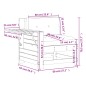 vidaXL Gartensofa mit Armlehne und Kissen Kiefernholz Imprägniert vidaXL Gartensofa mit Armlehne und Kissen Kiefernholz Imprägniert