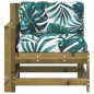 vidaXL Gartensofa mit Armlehne Kissen Kiefernholz Imprägniert vidaXL Gartensofa mit Armlehne Kissen Kiefernholz Imprägniert