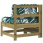 vidaXL Gartensofa mit Armlehne Kissen Kiefernholz Imprägniert vidaXL Gartensofa mit Armlehne Kissen Kiefernholz Imprägniert