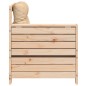 vidaXL Gartensofa mit Armlehne und Kissen Massivholz Kiefer vidaXL Gartensofa mit Armlehne und Kissen Massivholz Kiefer