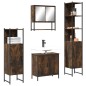 vidaXL 4-tlg. Badmöbel-Set Räuchereiche Holzwerkstoff vidaXL 4-tlg. Badmöbel-Set Räuchereiche Holzwerkstoff