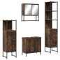 vidaXL 4-tlg. Badmöbel-Set Räuchereiche Holzwerkstoff vidaXL 4-tlg. Badmöbel-Set Räuchereiche Holzwerkstoff