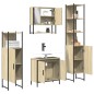 vidaXL 4-tlg. Badmöbel-Set Räuchereiche Holzwerkstoff vidaXL 4-tlg. Badmöbel-Set Räuchereiche Holzwerkstoff