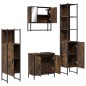 vidaXL 4-tlg. Badmöbel-Set Räuchereiche Holzwerkstoff vidaXL 4-tlg. Badmöbel-Set Räuchereiche Holzwerkstoff