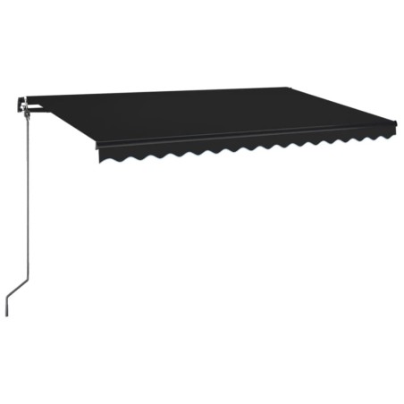 Gelenkarmmarkise Einziehbar mit LED 400x350 cm Anthrazit