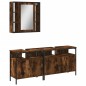 vidaXL 3-tlg. Badmöbel-Set Räuchereiche Holzwerkstoff vidaXL 3-tlg. Badmöbel-Set Räuchereiche Holzwerkstoff