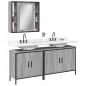 vidaXL 3-tlg. Badmöbel-Set Grau Sonoma Holzwerkstoff vidaXL 3-tlg. Badmöbel-Set Grau Sonoma Holzwerkstoff