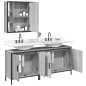 vidaXL 3-tlg. Badmöbel-Set Grau Sonoma Holzwerkstoff vidaXL 3-tlg. Badmöbel-Set Grau Sonoma Holzwerkstoff