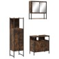 vidaXL 3-tlg. Badmöbel-Set Räuchereiche Holzwerkstoff vidaXL 3-tlg. Badmöbel-Set Räuchereiche Holzwerkstoff