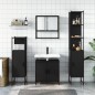 vidaXL 4-tlg. Badmöbel-Set Schwarz Holzwerkstoff vidaXL 4-tlg. Badmöbel-Set Schwarz Holzwerkstoff