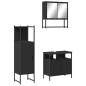 vidaXL 3-tlg. Badmöbel-Set Schwarz Holzwerkstoff vidaXL 3-tlg. Badmöbel-Set Schwarz Holzwerkstoff