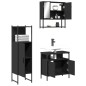 vidaXL 3-tlg. Badmöbel-Set Schwarz Holzwerkstoff vidaXL 3-tlg. Badmöbel-Set Schwarz Holzwerkstoff