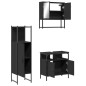 vidaXL 3-tlg. Badmöbel-Set Schwarz Holzwerkstoff vidaXL 3-tlg. Badmöbel-Set Schwarz Holzwerkstoff