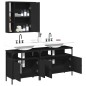 vidaXL 3-tlg. Badmöbel-Set Schwarz Holzwerkstoff vidaXL 3-tlg. Badmöbel-Set Schwarz Holzwerkstoff