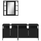 vidaXL 3-tlg. Badmöbel-Set Schwarz Holzwerkstoff vidaXL 3-tlg. Badmöbel-Set Schwarz Holzwerkstoff