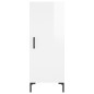 vidaXL Highboard Hochglanz-Weiß 34,5x34x180 cm Holzwerkstoff vidaXL Highboard Hochglanz-Weiß 34,5x34x180 cm Holzwerkstoff