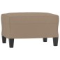 vidaXL Sessel mit Hocker Cappuccino-Braun 60 cm Kunstleder vidaXL Sessel mit Hocker Cappuccino-Braun 60 cm Kunstleder