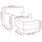 vidaXL Sessel mit Hocker Cappuccino-Braun 60 cm Kunstleder vidaXL Sessel mit Hocker Cappuccino-Braun 60 cm Kunstleder
