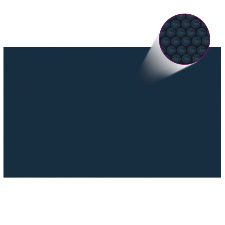 vidaXL Treibende Pool-Solarplane PE 500x300 cm Schwarz und Blau