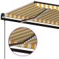 Automatische Markise mit LED & Windsensor 450x300 cm Gelb/Weiß Automatische Markise mit LED & Windsensor 450x300 cm Gelb/Weiß