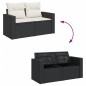 vidaXL 10-tlg. Garten-Sofagarnitur mit Kissen Schwarz Poly Rattan vidaXL 10-tlg. Garten-Sofagarnitur mit Kissen Schwarz Poly Rattan