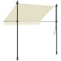 vidaXL Markise Einziehbar Creme 200x150 cm Stoff und Stahl vidaXL Markise Einziehbar Creme 200x150 cm Stoff und Stahl