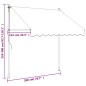 vidaXL Markise Einziehbar Creme 200x150 cm Stoff und Stahl vidaXL Markise Einziehbar Creme 200x150 cm Stoff und Stahl