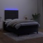 vidaXL Boxspringbett mit Matratze & LED Schwarz 120x190 cm Samt vidaXL Boxspringbett mit Matratze & LED Schwarz 120x190 cm Samt