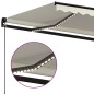 vidaXL Markise Manuell Einziehbar mit LED 450x300 cm Creme vidaXL Markise Manuell Einziehbar mit LED 450x300 cm Creme