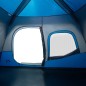 vidaXL Campingzelt 6 Personen Blau 344x282x192 cm vidaXL Campingzelt 6 Personen Blau 344x282x192 cm