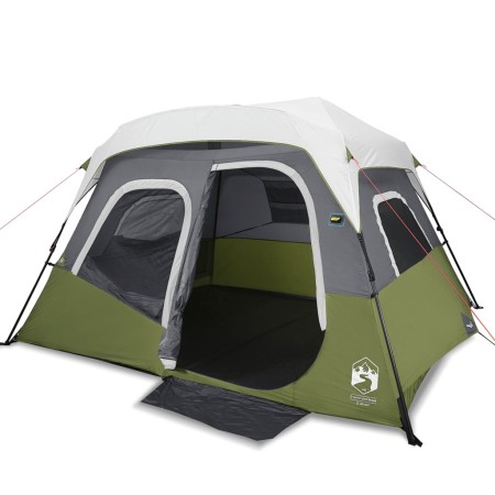 vidaXL Campingzelt mit LED Hellgrün 344x282x212 cm
