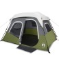 vidaXL Campingzelt mit LED Hellgrün 344x282x212 cm vidaXL Campingzelt mit LED Hellgrün 344x282x212 cm