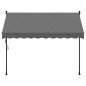 vidaXL Markise Einziehbar Anthrazit 250x150 cm Stoff und Stahl vidaXL Markise Einziehbar Anthrazit 250x150 cm Stoff und Stahl