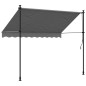 vidaXL Markise Einziehbar Anthrazit 250x150 cm Stoff und Stahl vidaXL Markise Einziehbar Anthrazit 250x150 cm Stoff und Stahl