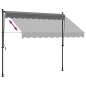 vidaXL Markise Einziehbar Anthrazit 250x150 cm Stoff und Stahl vidaXL Markise Einziehbar Anthrazit 250x150 cm Stoff und Stahl