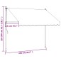 vidaXL Markise Einziehbar Anthrazit 250x150 cm Stoff und Stahl vidaXL Markise Einziehbar Anthrazit 250x150 cm Stoff und Stahl