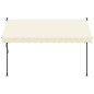 vidaXL Markise Einziehbar Creme 300x150 cm Stoff und Stahl vidaXL Markise Einziehbar Creme 300x150 cm Stoff und Stahl