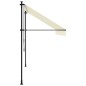 vidaXL Markise Einziehbar Creme 300x150 cm Stoff und Stahl vidaXL Markise Einziehbar Creme 300x150 cm Stoff und Stahl
